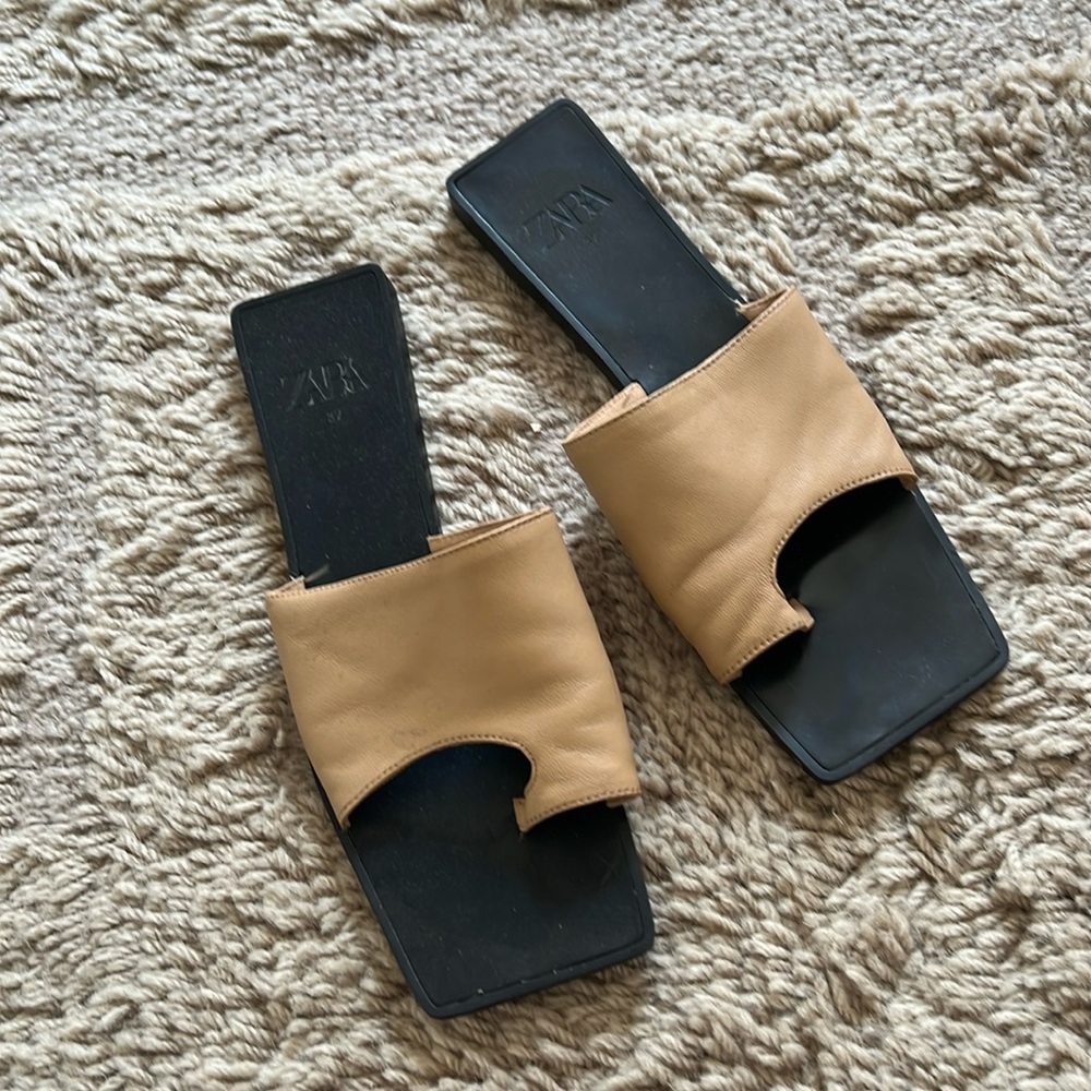 Zara leather sandals